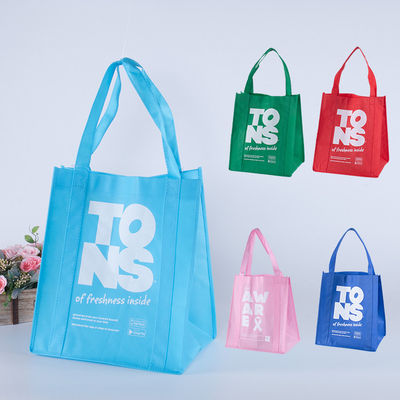 Le sac réutilisé de Tote Non Woven Fabric Shopping a adapté réutilisable aux besoins du client avec le logo