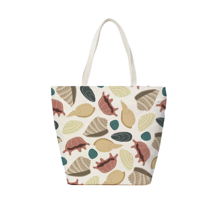 De coton de plage de toile logo fait sur commande de sac à provisions de textile tissé non