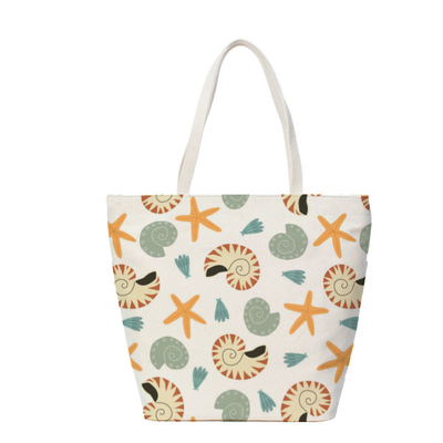 De coton de plage de toile logo fait sur commande de sac à provisions de textile tissé non